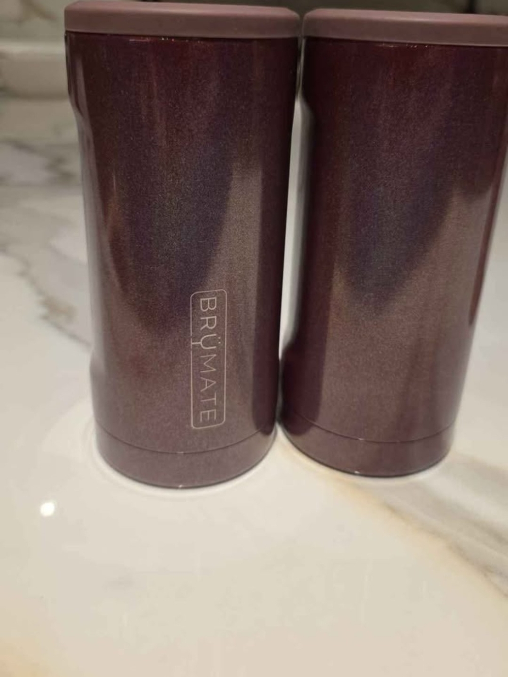 BNWT Brumate Slim Can Insulated Can Cooler 12oz Metallic Plum
